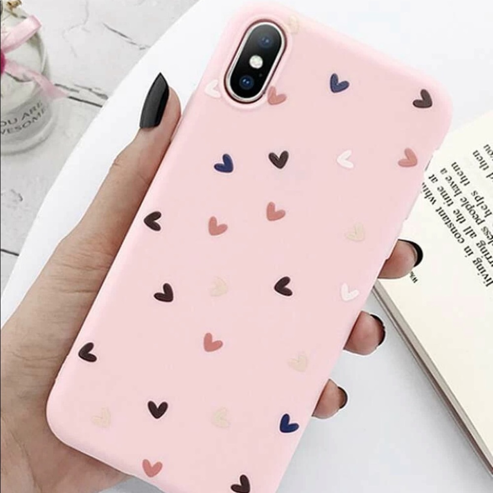 Heart Print iPhone Case